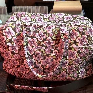 Plum petals Vera Bradley weekender